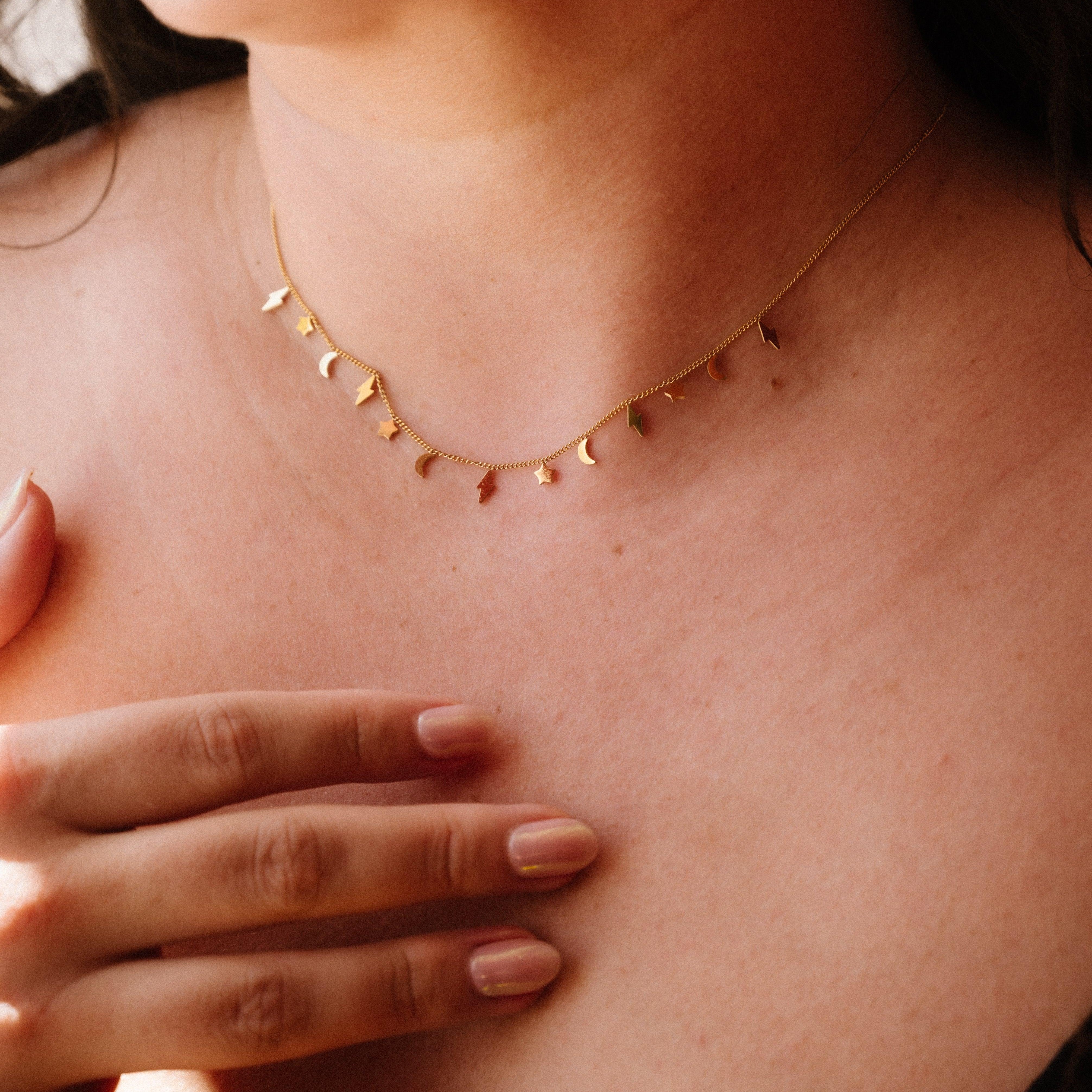 Celestial Charm Choker Necklace