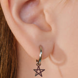 Doodle Star Hoop Charm
