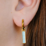 Ruler Enamel Hoop Charm