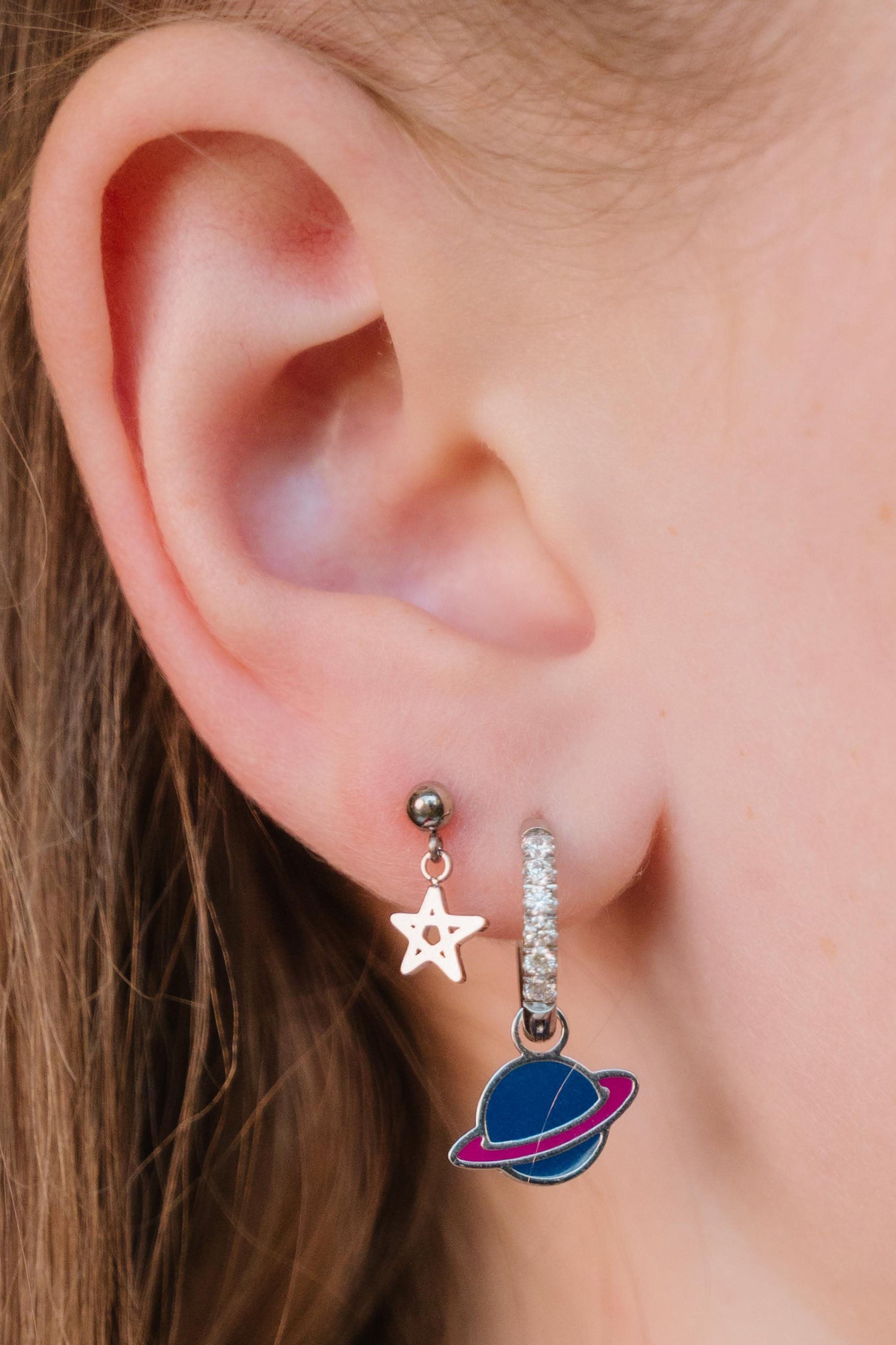 Doodle Star Flat Back Stud