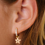 Doodle Star Hoop Charm