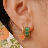 Yellow Hibiscus Hoop Charm