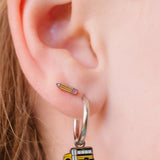 School Bus Enamel Hoop Charm