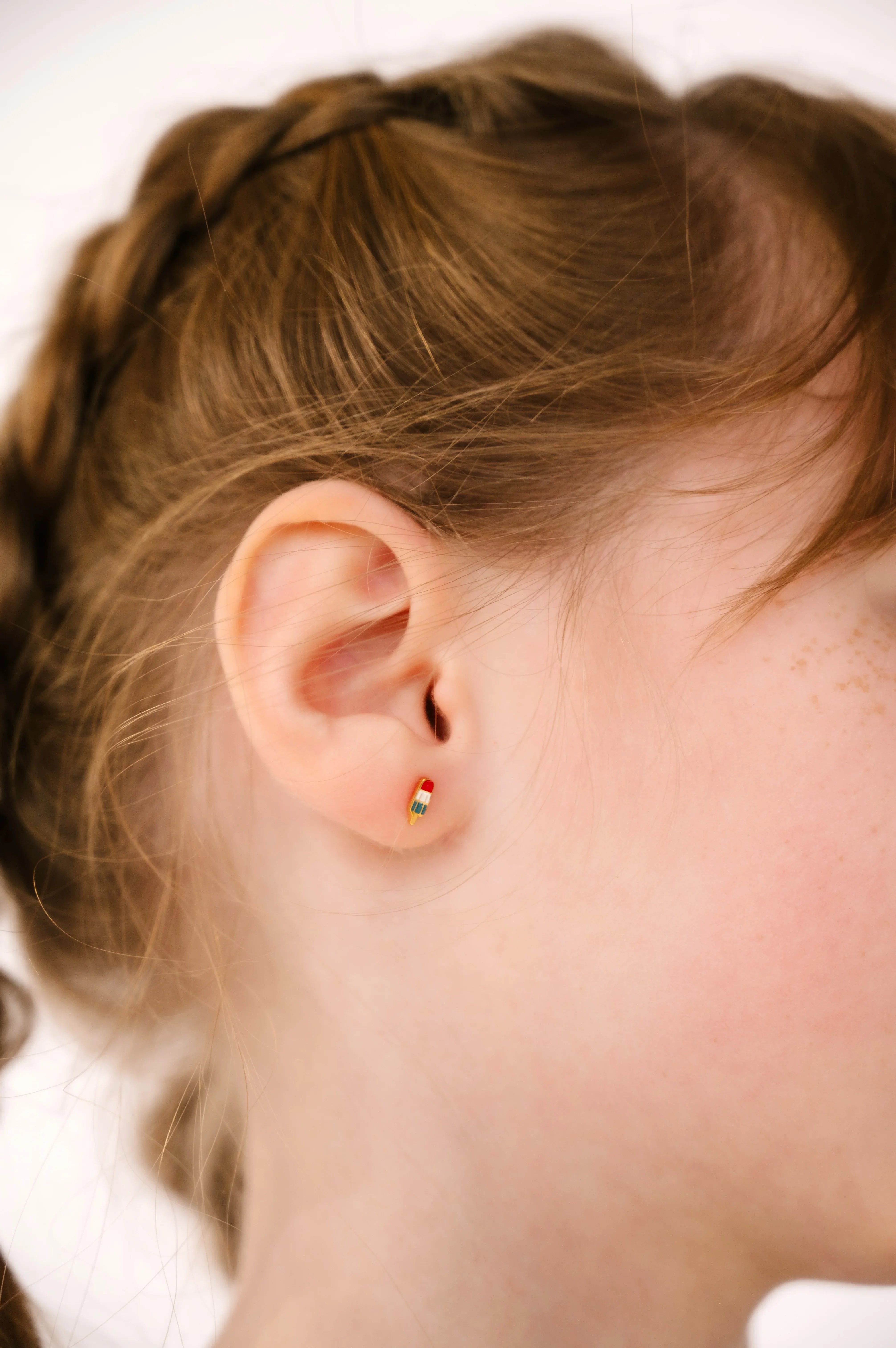 Rocket Pop Enamel Flat Back Stud