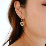 Love Letter Locket Hoops