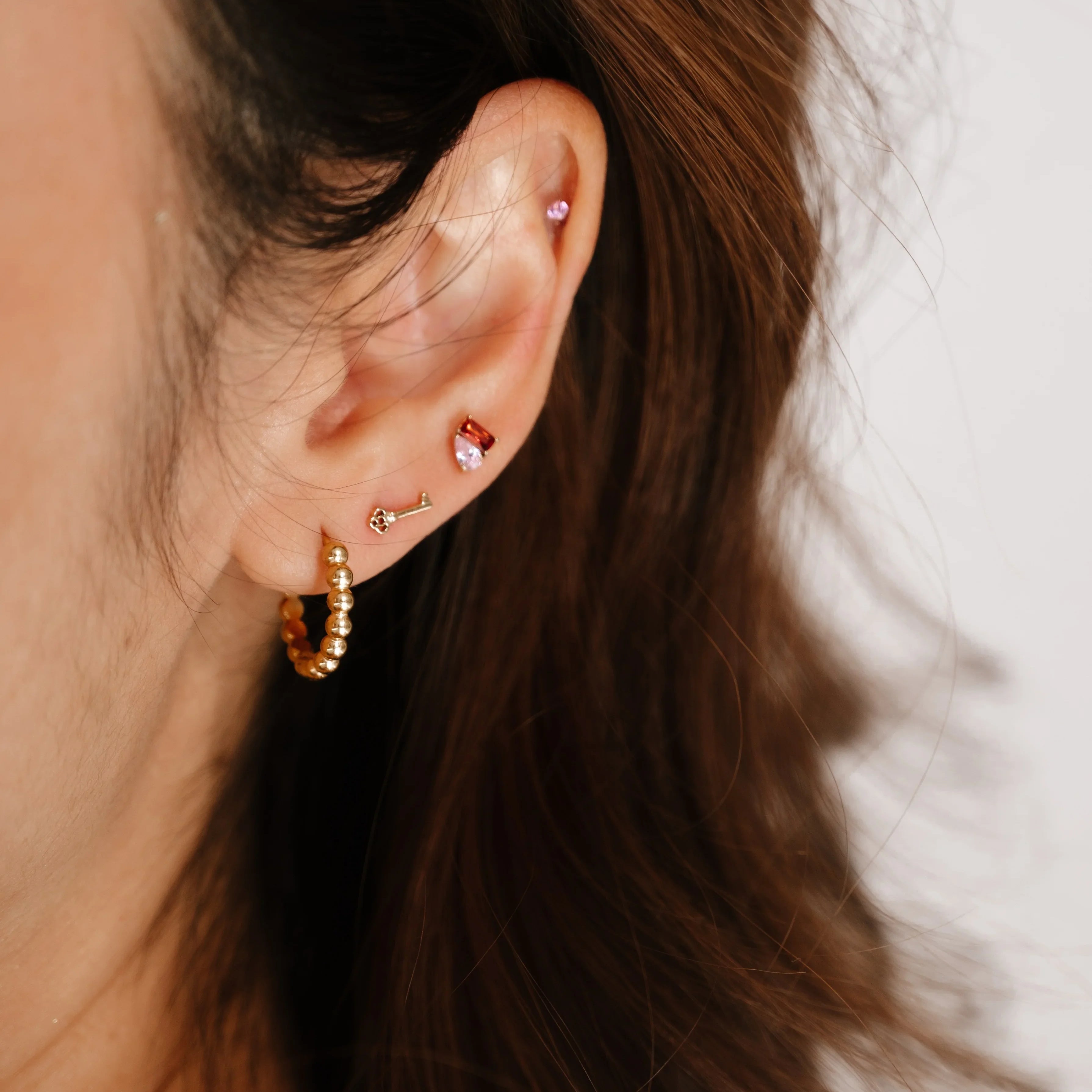 Toi et Moi Flat Back Stud