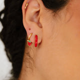 Fruit Charm Hoops