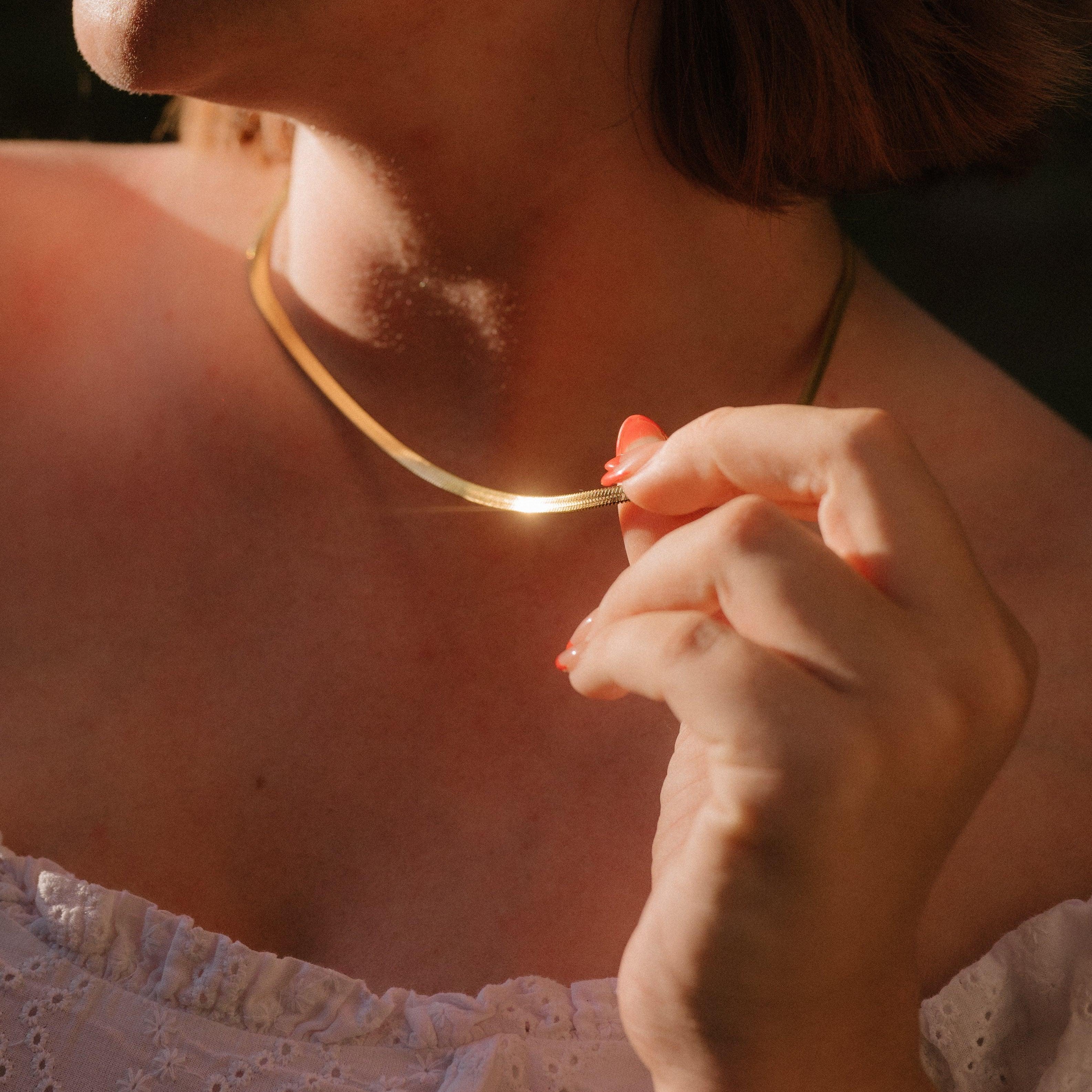 Melba Herringbone Necklace