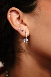 Micro Love Triangle Flat Back Stud