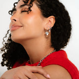 Titanium Poppy Hoops