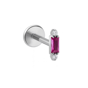 Distant Lover Flat Back Stud - Rose