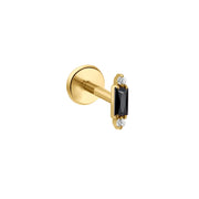 Distant Lover Flat Back Stud - Onyx