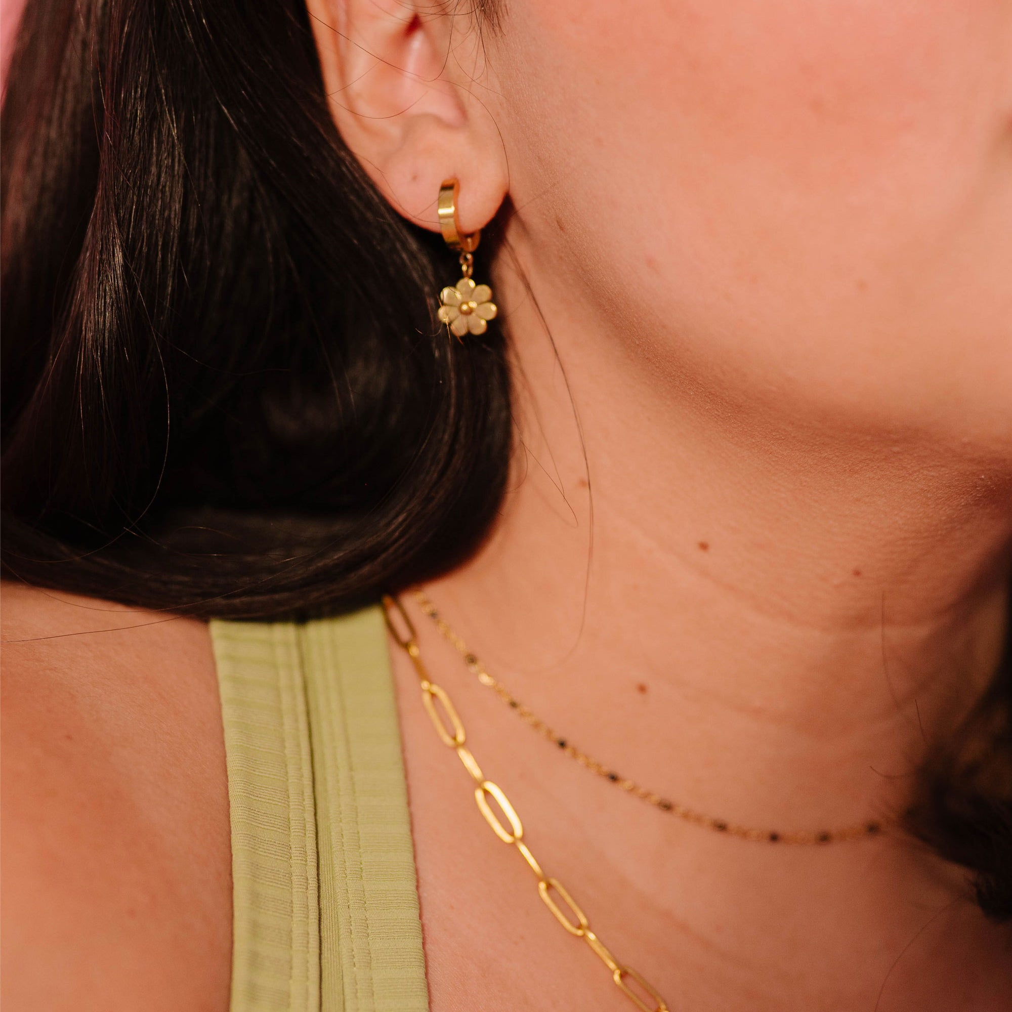 Dripping In Daisy Hoops