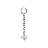 Drop Zirconia Hoop Charm
