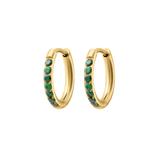 Emerald Titanium Celestial Hoops