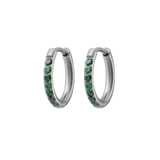 Emerald Titanium Celestial Hoops