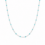 Blue Skies Enamel Dotted Necklace