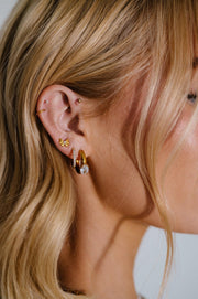 Sweetheart Bow Flat Back Stud