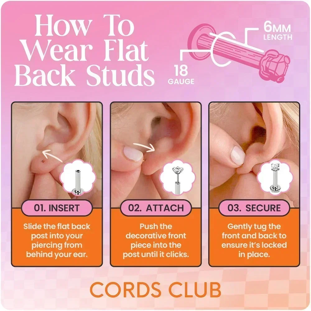 Dagger Flat Back Stud