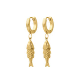 Catch-of-the-Day Charm Hoops
