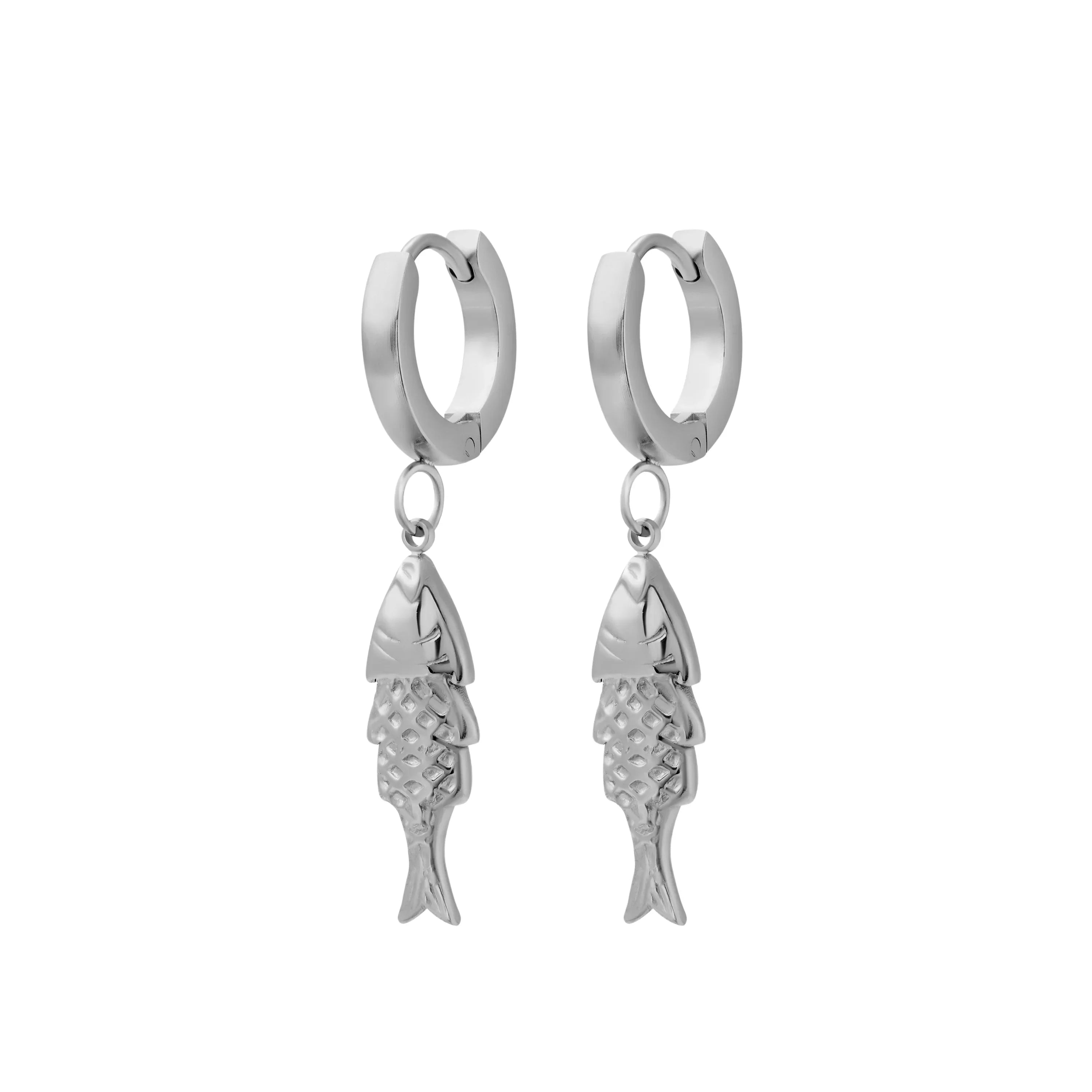 Catch-of-the-Day Charm Hoops