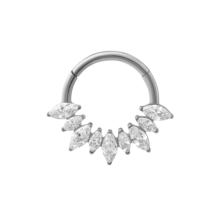 Crystalline Marquise Daith Hoop