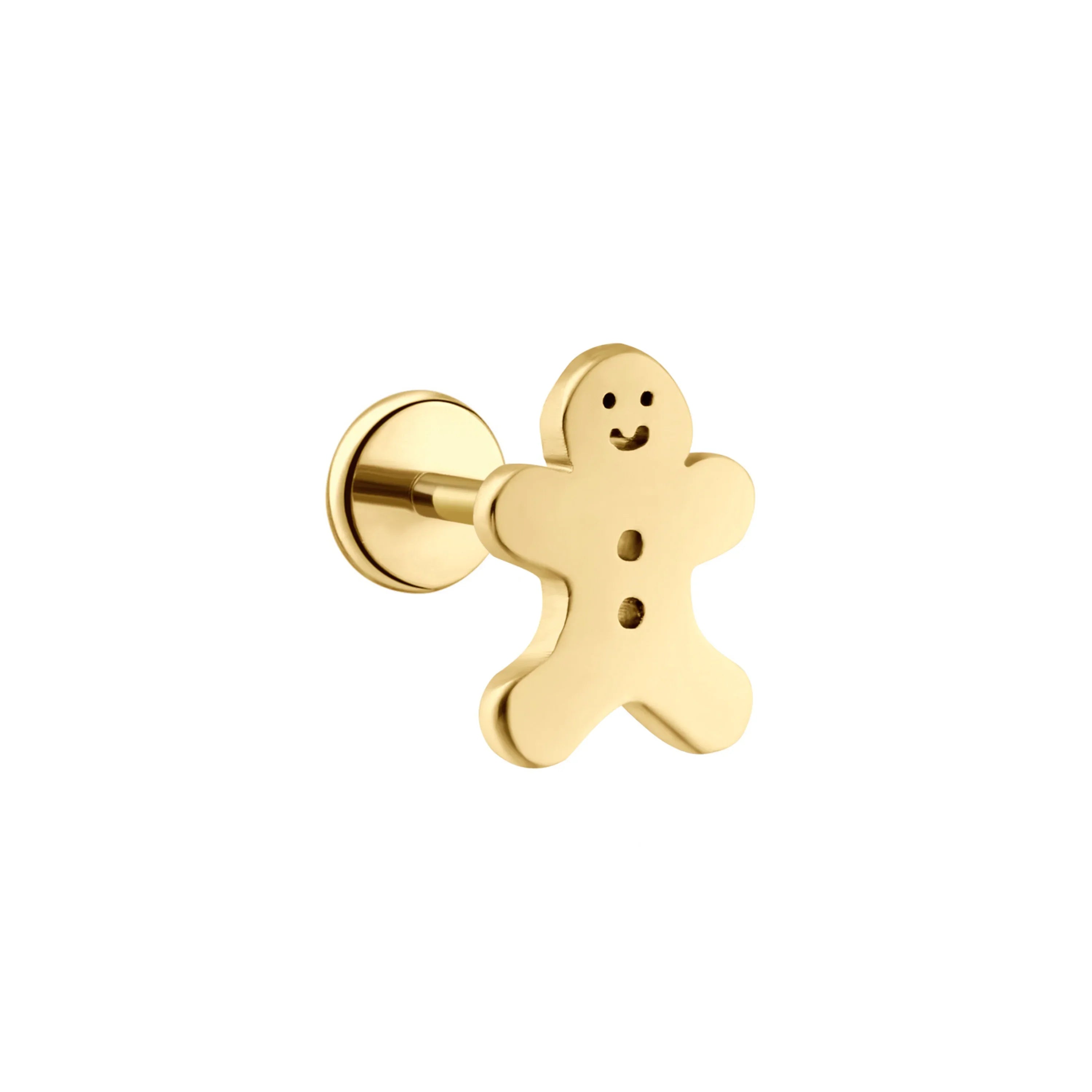 Gingerbread Flat Back Stud