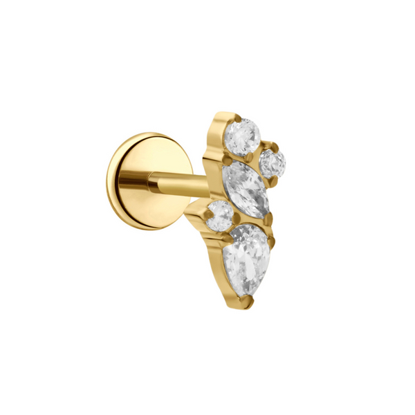 Girl Dinner Flat Back Stud