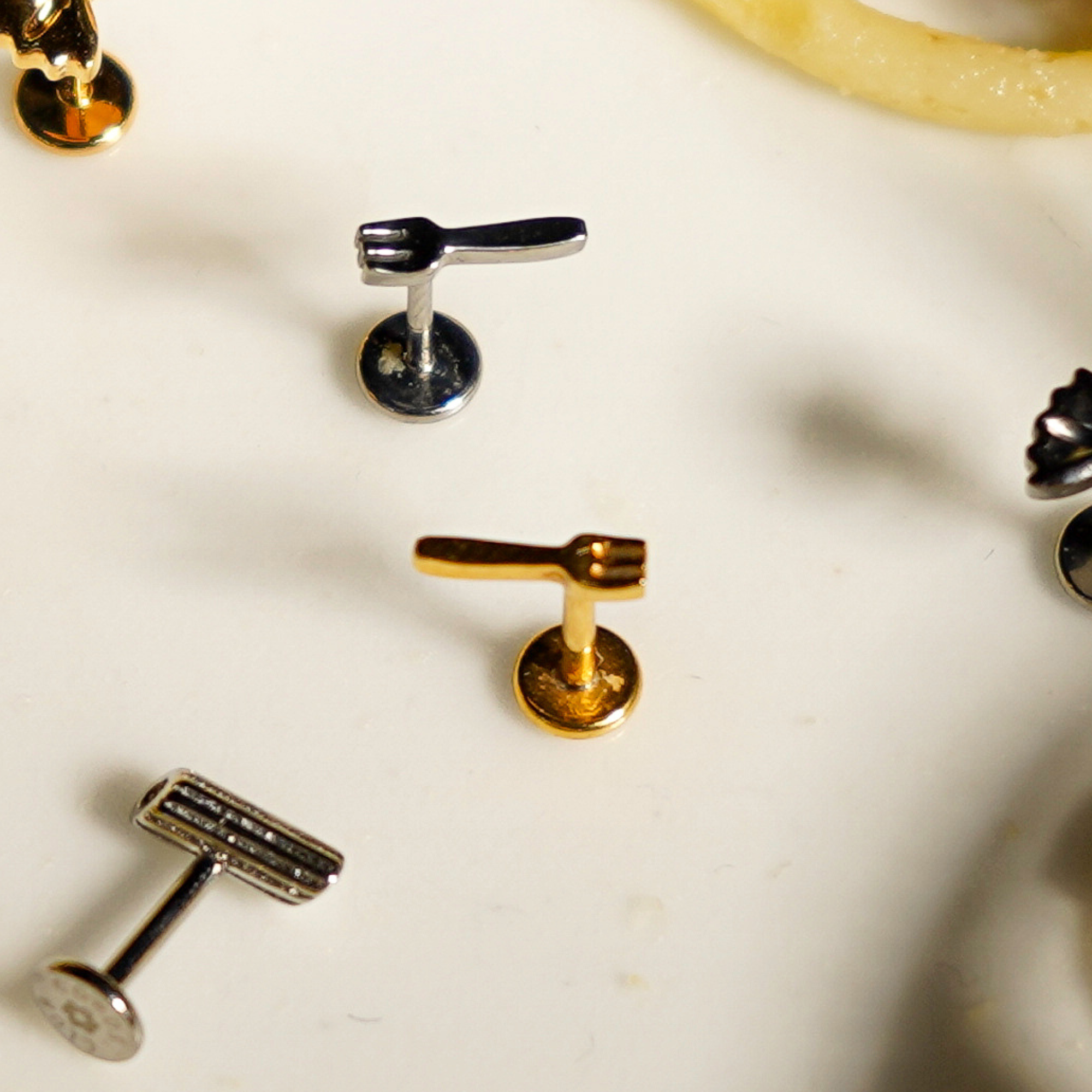 Spoon Flat Back Stud
