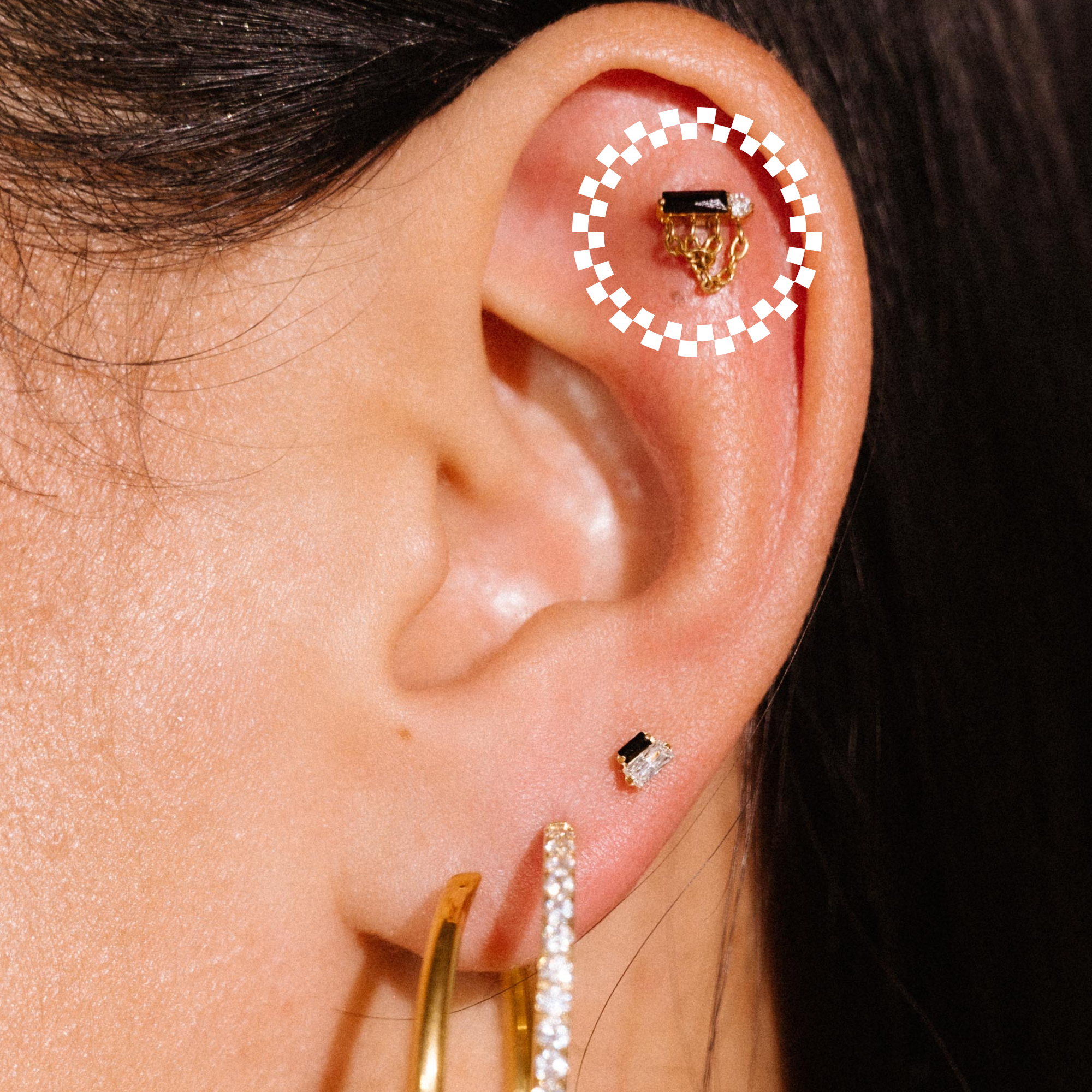 Dinner Party Flat Back Stud