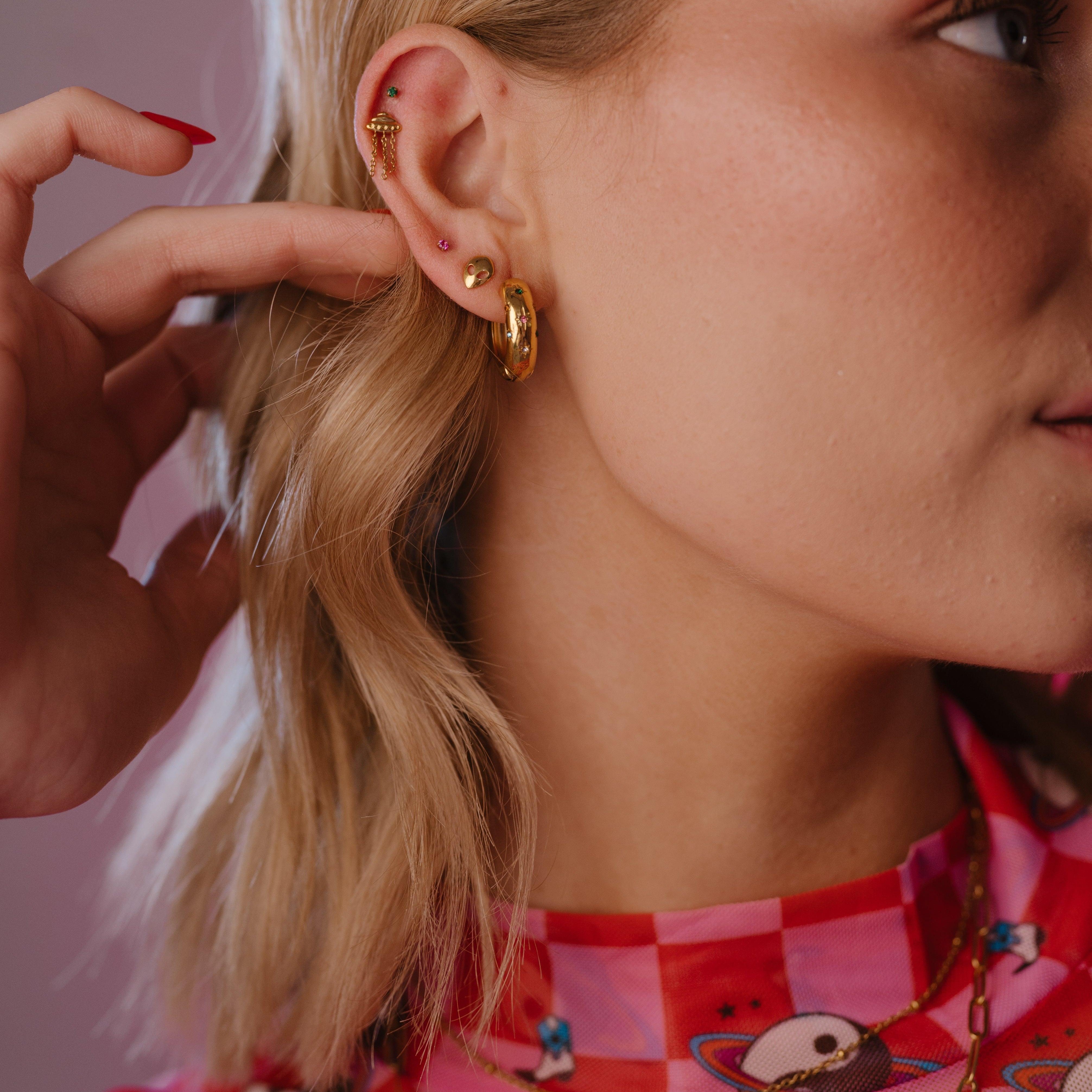 Stardust Hoops