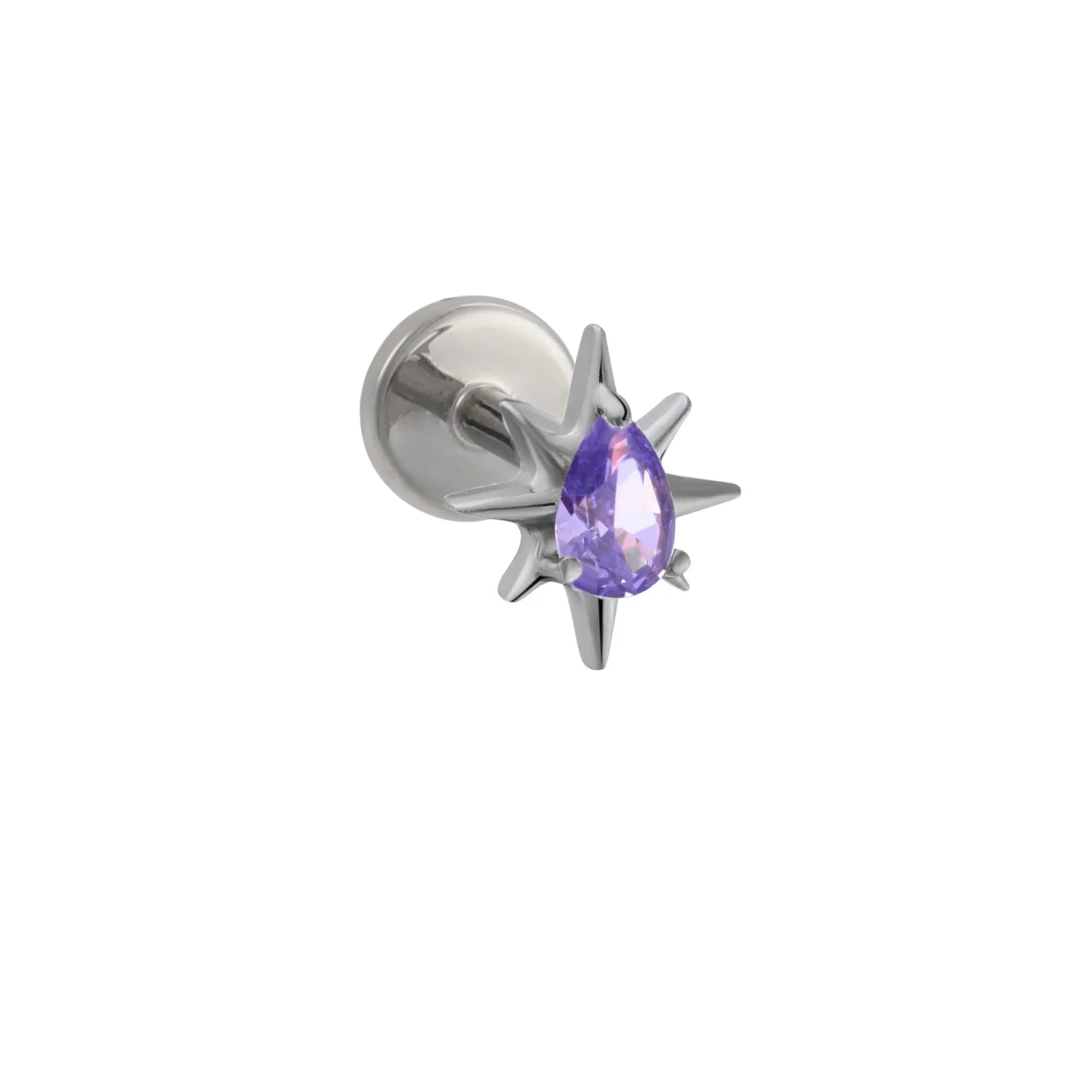 Grape Soda Drop Flat Back Stud