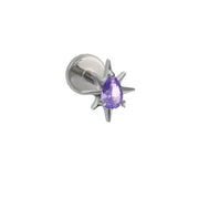 Grape Soda Drop Flat Back Stud