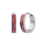 Groovy Titanium Hoops