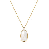 Half Shell Cabochon Necklace