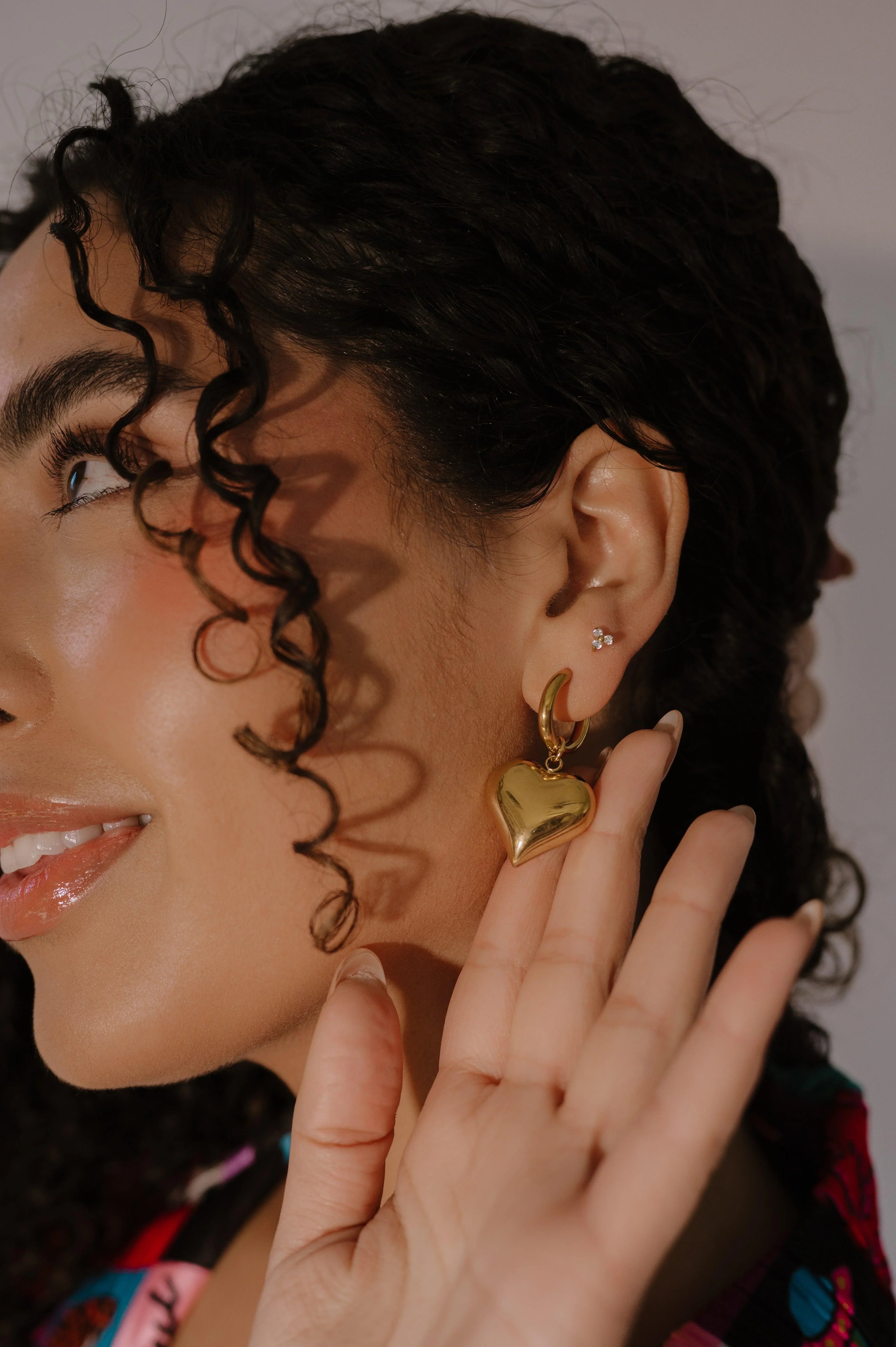 Love Triangle Flat Back Stud