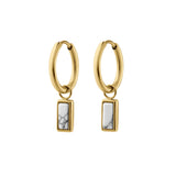 Salt Flat Howlite Hoops