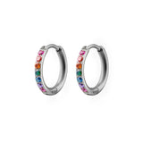 Rainbow Titanium Celestial Hoops