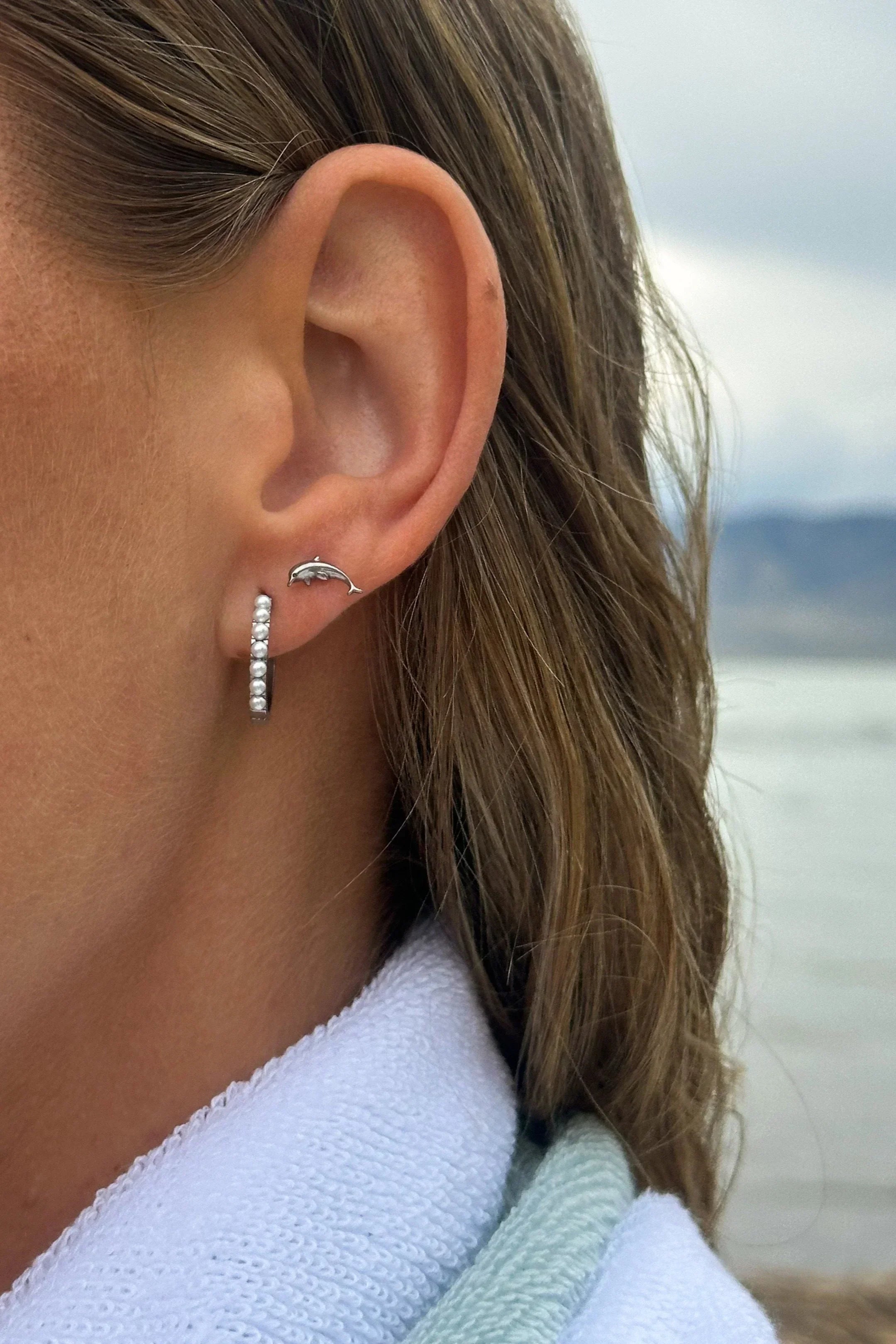 Dolphin Flat Back Stud