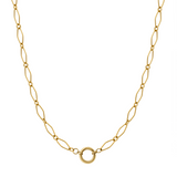 Lattice Chain Charm Necklace