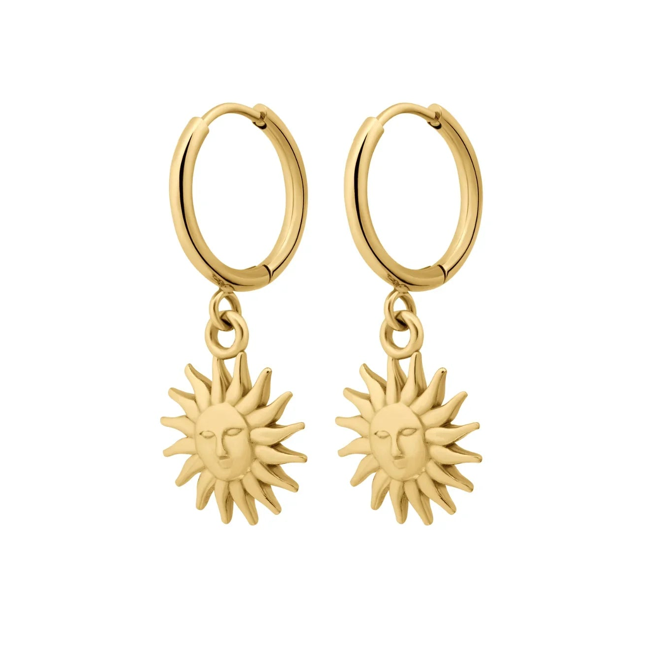 You Shine Light Sun Hoops