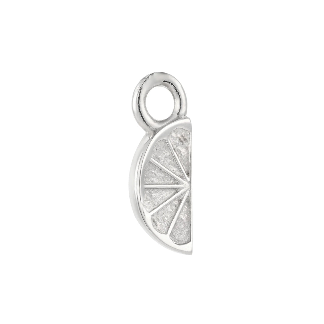 Lime Wedge Hoop Charm