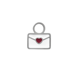 Love Letter Enamel Hoop Charm