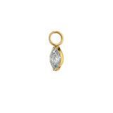 Marquise Zirconia Clicker Hoop Charm