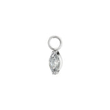 Marquise Zirconia Clicker Hoop Charm