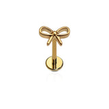 Bow Flat Back Stud