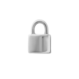 Mini Padlock Hoop Charm