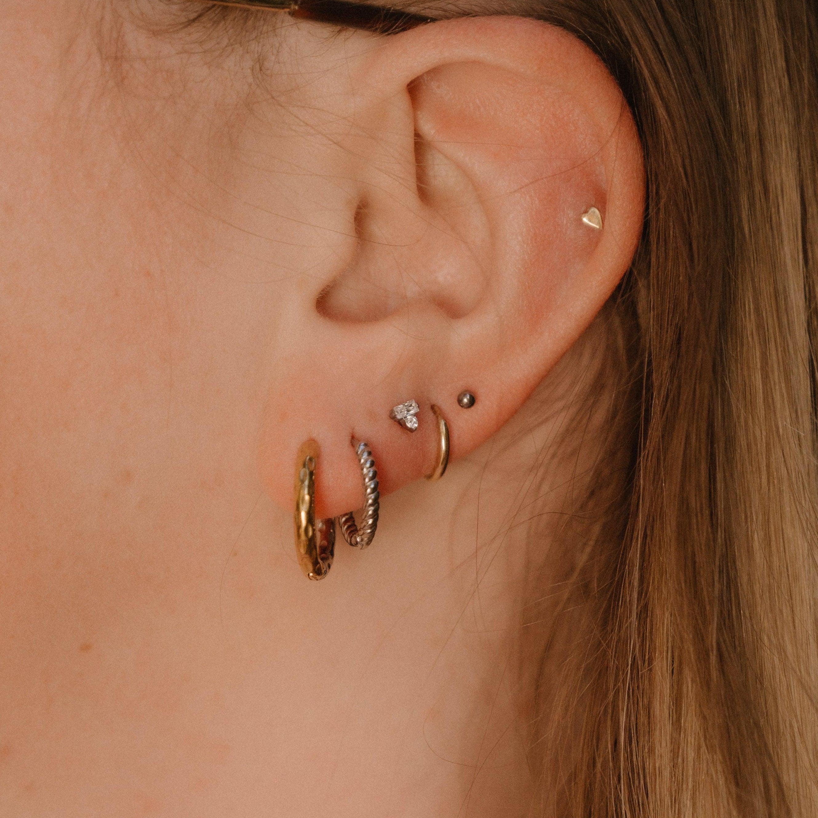 2mm Micro Dot Flat Back Stud - Surgical Steel
