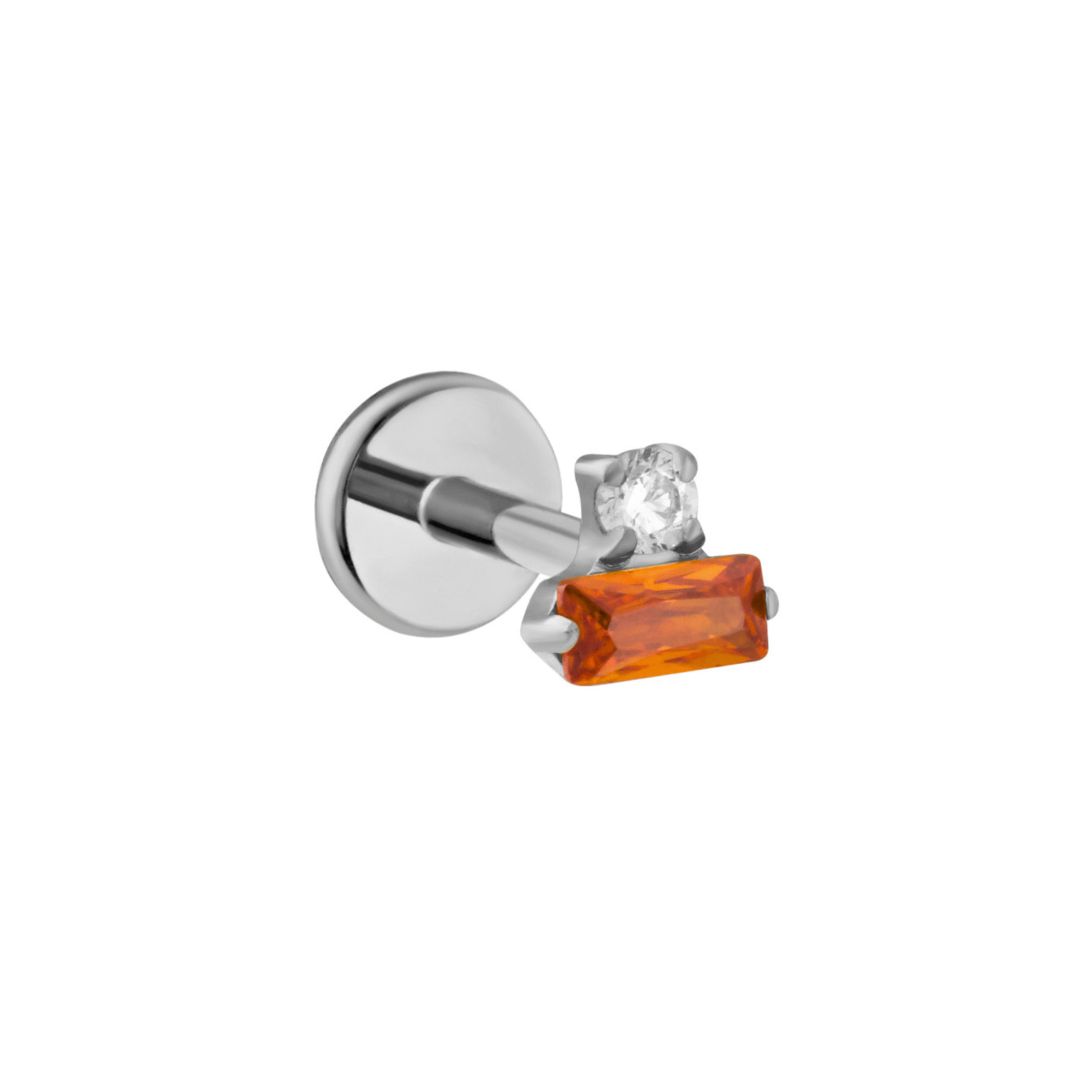 Mira Flat Back Stud - Mai Tai