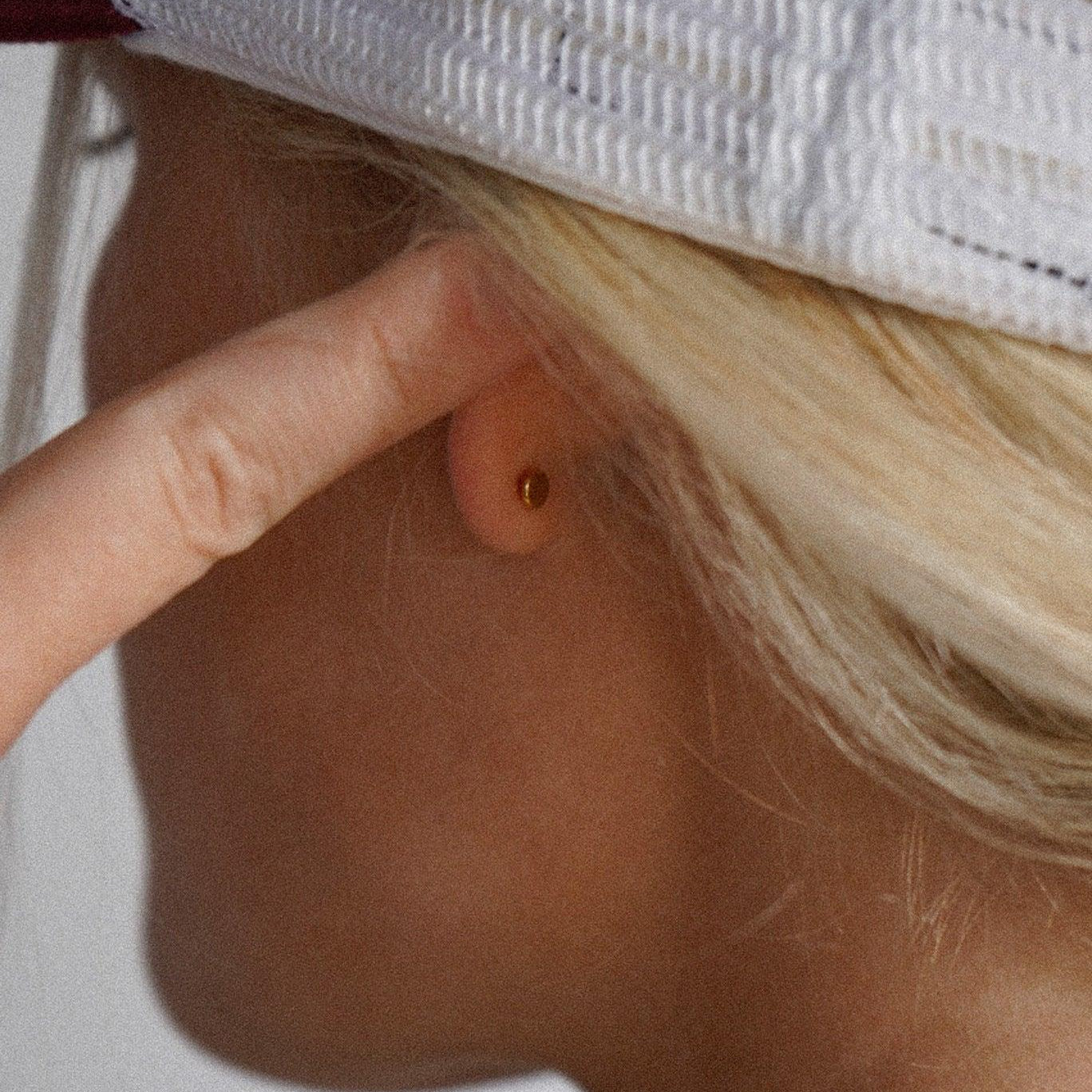 Moonstone Marquise Flat Back Stud